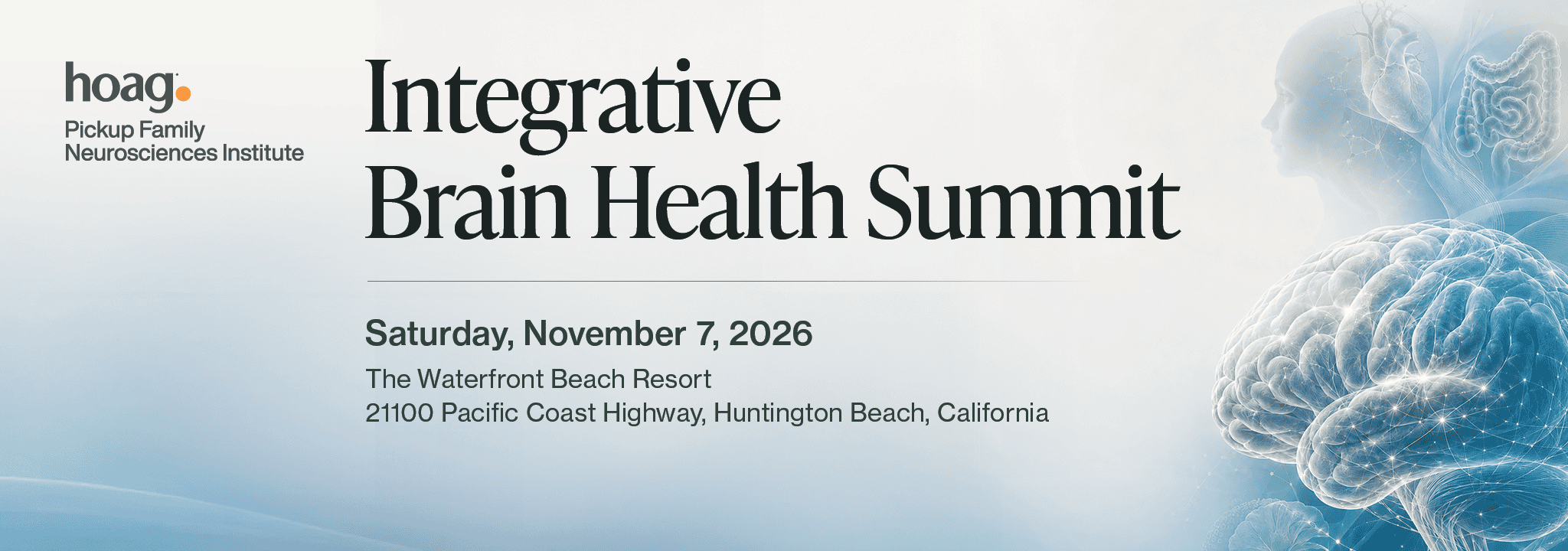 2026 Hoag Neuroscience & Integrative Brain Health Summit Banner